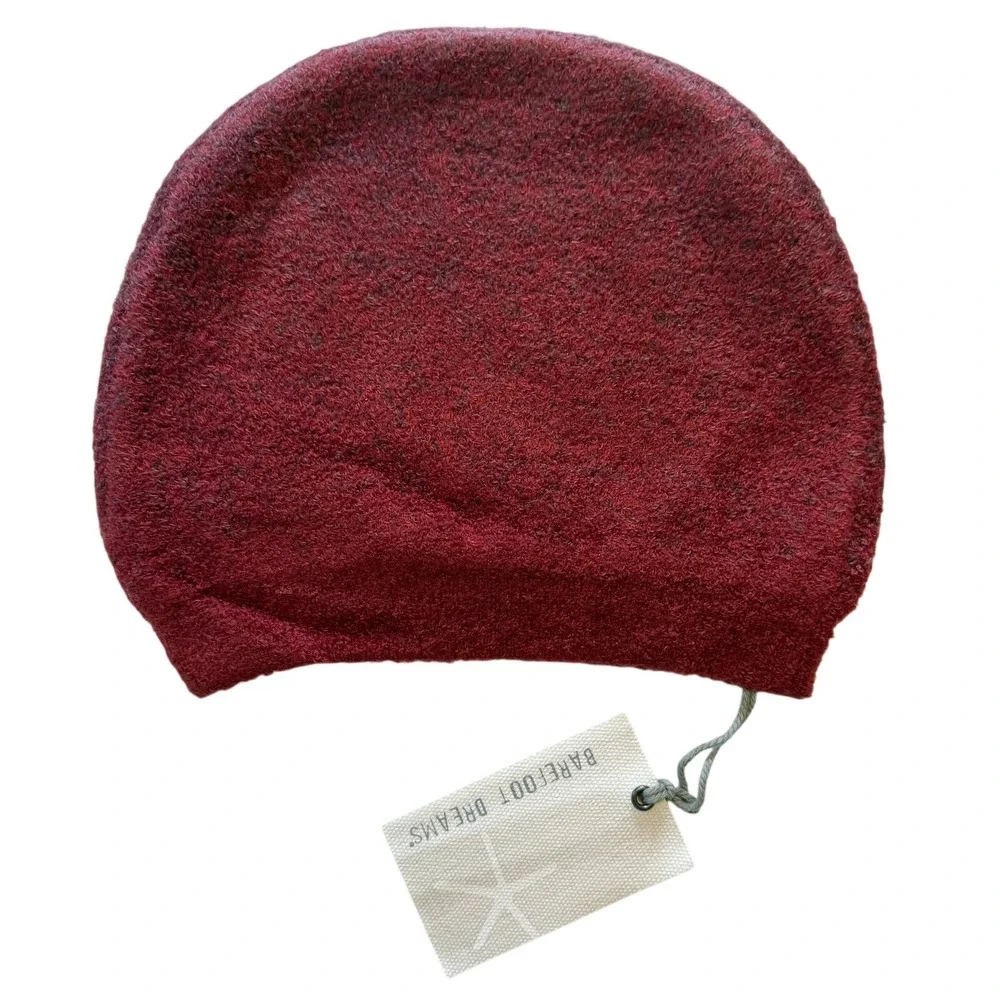 Barefoot‎ Dreams Cozychic Lite Confetti Beanie in Crimson - Rosewood NWT!